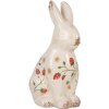 Clayre & Eef 6CE1960L Conejo Decorativo Beige Rojo 16x12x28 cm