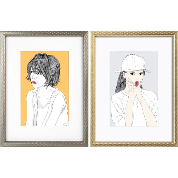 Marco Retrato Goldbuch CENTELLA Plata Oro 15x20 18x24 cm con paspartú
