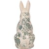 Clayre & Eef 6CE1955L Conejo Decorativo Cerámica Beige Verde 16x12x28 cm