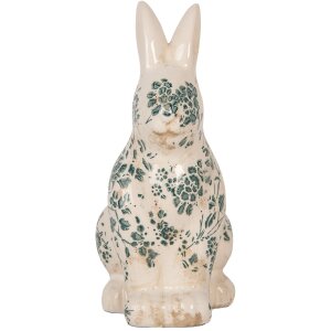 Clayre & Eef 6CE1955M Conejo Decorativo Beige Verde...