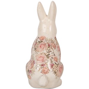 Clayre & Eef 6CE1956L Conejo Decorativo Beige Rosa 16x12x28 cm
