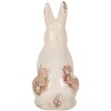 Clayre & Eef 6CE1957M Conejo Decorativo Beige Rosa 13x10x21 cm Cerámica