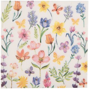 Clayre & Eef 73074 Servilletas de Papel Motivo Floral...