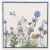 Clayre & Eef 73075 Servilletas de Papel Blanco Azul 33x33 cm 20 piezas