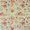 Clayre & Eef 73081 Servilletas de Papel 33x33 cm Beige Rosa Motivo Floral