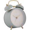 Clayre & Eef 6AC0034BL Reloj Despertador Azul Oro 10x6x12 cm Reloj Analógico