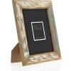 ZEP Marco de madera Martigny Vintage Marrón Azul 13x18 cm 15x20 cm Aspecto desgastado