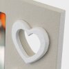ZEP Marco de madera Mérida Gris Blanco Diseño Corazón 10x15 cm 13x18 cm