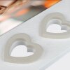 ZEP Marco de madera Mérida Gris Blanco Diseño Corazón 10x15 cm 13x18 cm