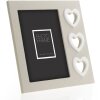 ZEP Marco de madera Mérida Gris Blanco Diseño Corazón 10x15 cm 13x18 cm