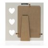 ZEP Marco de madera Mérida Gris Blanco Diseño Corazón 10x15 cm 13x18 cm
