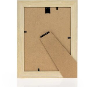 ZEP marco de madera Bahia tela look madera cristal transparente 10x15 13x18 15x20 cm