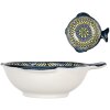 Clayre & Eef 6CEBO0075 Cuenco Cerámica Blanco Azul Amarillo 15x14x5 cm 200 ml