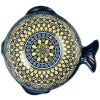 Clayre & Eef 6CEBO0075 Cuenco Cerámica Blanco Azul Amarillo 15x14x5 cm 200 ml