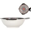 Clayre & Eef 6CEBO0076 Bol Blanco Negro 15x14x5 cm 200 ml