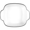 Clayre & Eef 6CEBO0097 Bol Cerámica Blanco Negro 15x12x5 cm 275 ml