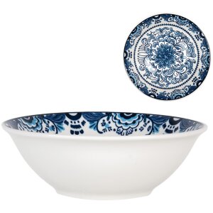 Clayre & Eef 6CEBO0166 Tazón Sopa Blanco Azul...