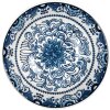 Clayre & Eef 6CEBO0166 Tazón Sopa Blanco Azul Ø 16x5 cm 350 ml Cerámica