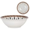 Clayre & Eef 6CEBO0167 Bol Blanco Marrón Ø 16x5 cm 350 ml Cerámica de Bohemia