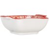 Clayre & Eef 6CEBO0186 Bol Cerámica Blanco Rojo 11x8x4 cm 75 ml