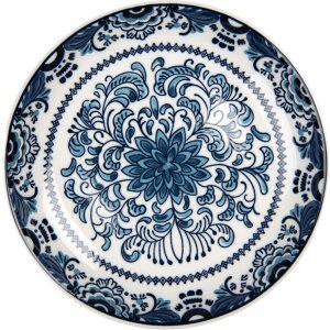 Clayre & Eef 6CEDP0166 Plato Ø 21 cm Blanco...