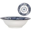 Clayre & Eef 6CEPS0002 Bol Ø 18x6 cm 500 ml Blanco Azul Boho Cerámica