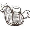 Clayre & Eef 6Y5702 Cesta Pollo Estilo Campestre Marrón Hierro 23x14x17 cm
