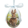 Clayre & Eef 65902 Juego de Huevos Colgantes de Decoración 12 Ø 4x5 cm Plástico Multicolor