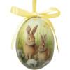 Clayre & Eef 65902 Juego de Huevos Colgantes de Decoración 12 Ø 4x5 cm Plástico Multicolor