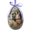 Clayre & Eef 65912 Decoración Huevo de Percha Set 6 Pastel Country Style Ø 7x10 cm
