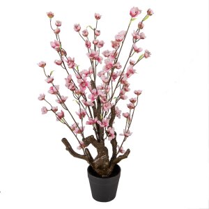 Clayre & Eef 6PL0372 Árbol decorativo rosa 18x18x70 cm Plástico