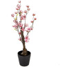Clayre & Eef 6PL0373 Árbol Decorativo Cerezo en Flor Rosa Marrón 10x10x48 cm