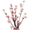 Clayre & Eef 6PL0373 Árbol Decorativo Cerezo en Flor Rosa Marrón 10x10x48 cm