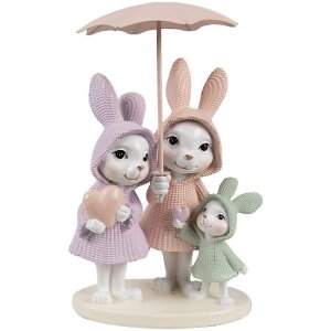 Clayre & Eef 6PR4399 Conejo Decorativo Poliresina...