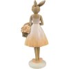 Clayre & Eef 6PR4419 Conejo Decorativo Beige Rosa 9x6x21 cm Poliresina