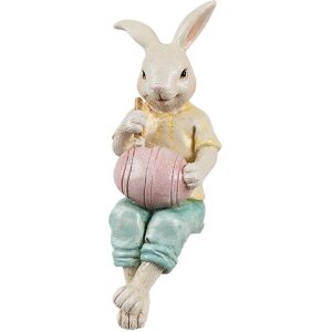 Clayre & Eef 6PR4393 Conejo Decorativo Beige Amarillo...