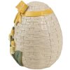 Clayre & Eef 6PR4400 Huevo Decorativo Poliresina Beige Amarillo 9x8x10 cm Estilo Campestre