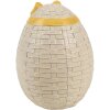 Clayre & Eef 6PR4400 Huevo Decorativo Poliresina Beige Amarillo 9x8x10 cm Estilo Campestre