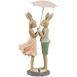 Clayre & Eef 6PR4421 Conejo Decorativo Beige Rosa...