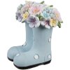 Clayre & Eef 6PR5180 Decoración Botas Azul 10x10x12 cm Estilo country
