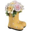 Clayre & Eef 6PR5182 Botas Decoración Amarillo Estilo Campestre 10x10x12 cm