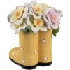 Clayre & Eef 6PR5182 Botas Decoración Amarillo Estilo Campestre 10x10x12 cm