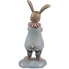 Clayre & Eef 6PR5259 Conejo Decorativo Beige Azul 6x5x13 cm