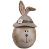 Clayre & Eef 6PR5263 Conejo Decorativo Beige Marrón Ø 7x13 cm Estilo Campestre