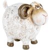 Clayre & Eef 6PR5274 Decoración Oveja Blanca Marrón 9x7x8 cm