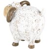 Clayre & Eef 6PR5274 Decoración Oveja Blanca Marrón 9x7x8 cm