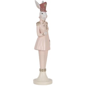 Clayre & Eef 6PR5117 Conejo Decorativo Blanco Rosa...