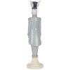 Clayre & Eef 6PR5119 Conejo Decorativo Blanco Azul 9x9x35 cm Estilo Campestre
