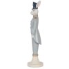 Clayre & Eef 6PR5119 Conejo Decorativo Blanco Azul 9x9x35 cm Estilo Campestre
