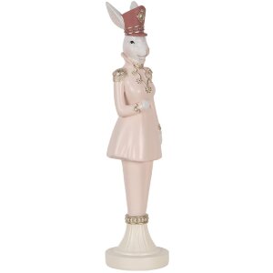 Clayre & Eef 6PR5120 Conejo Decorativo Blanco Rosa...